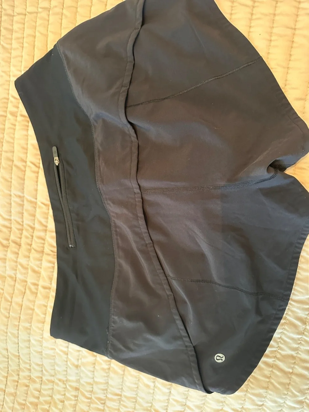 Lululemon Dash 2 inch inseam shorts, Black, Size 10